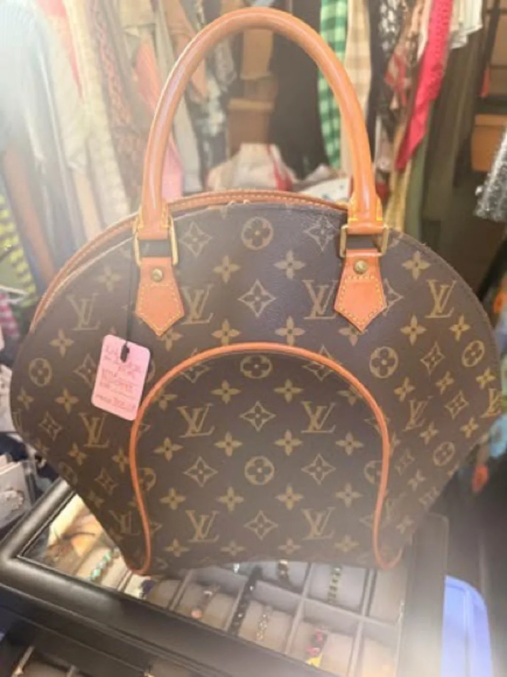Louis Vuitton Monogram Dome Satchel in Brown and Tan